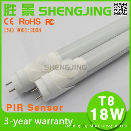 AC110/220V Input Voltage 18W T8 LED PIR Sensor Tube